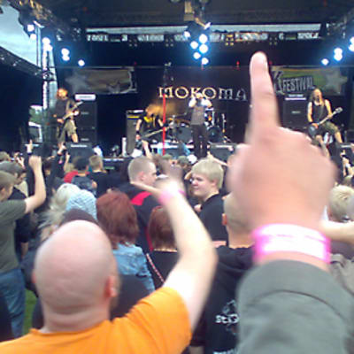 Mokoma Kokkola Rockin lavalla 2009.