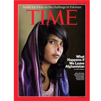 Time-lehden kansi jossa on silvottu afgaaninainen.