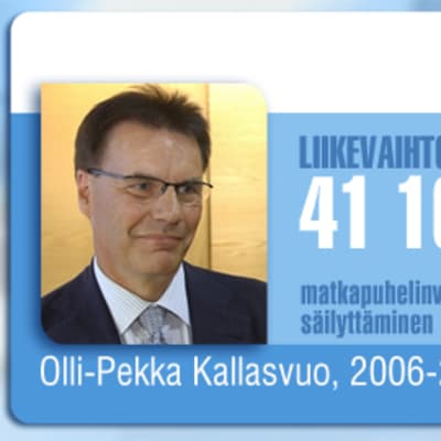 Nokian vuosien 2006-2010  toimitusjohtaja Olli-Pekka Kallasvuo.