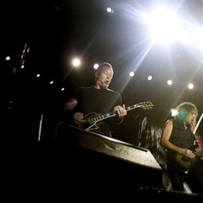 Metallica-yhtye esiintymässä Chilessä