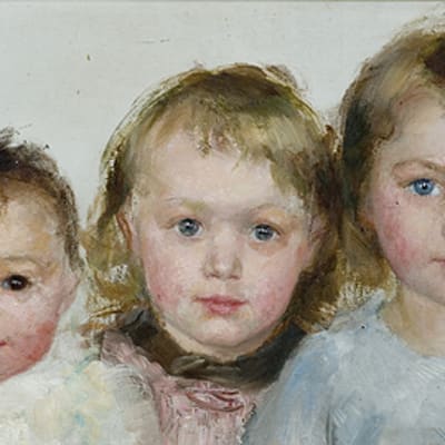 Hanna Frosterus-Segerstrålen maalaus Kolme vanhinta lasta