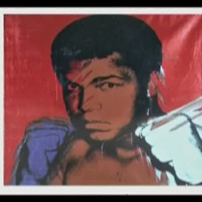 Andy Warholin maalaus Muhammad Alista.
