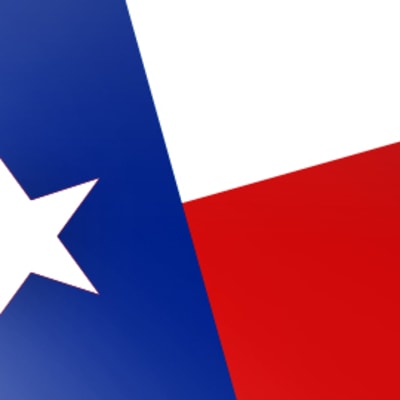 Texasin osavaltion yksitähtinen lippu.