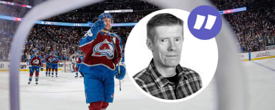 Mikko Rantanen i bakgrunden och Anders Nordenswan i förgrunden. 