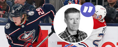 NHL-kolumnens paradbild 5.10.2022 med Patrik Laine och Anders Nordenswan.