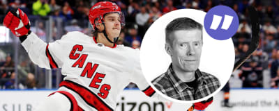 Sebastian Aho i Carolina.