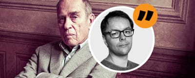Kommentarsbild med redaktör Lasse Garoff och Jörn Donner