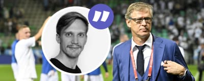 Markku Kanerva ser besviken ut efter en förlust.