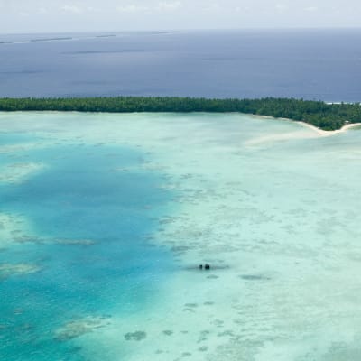 Funafuti-atollen på Tuvalu 2009.
