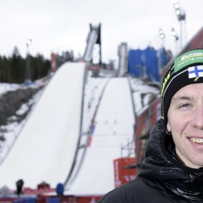 Jim Härtull i elden i VM i Falun.