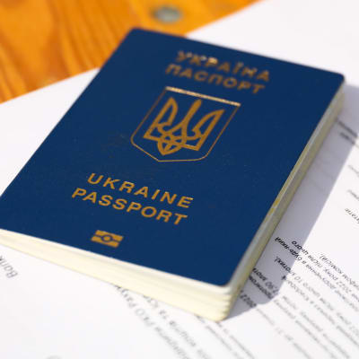 Ett ukrainskt pass.