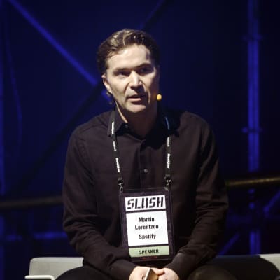 Spotify-grundaren Martin Lorentzon vid Slush i Helsingfors 2014