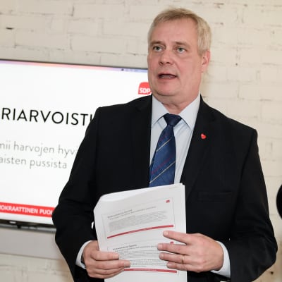 SDP-ordföranden Antti Rinne