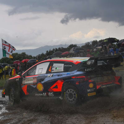 Esapekka Lappi i Sardiniens VM-rally.