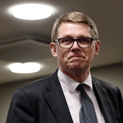 Riksdagsledamoten Matti Vanhanen i Helsingfors den 20 april 2017