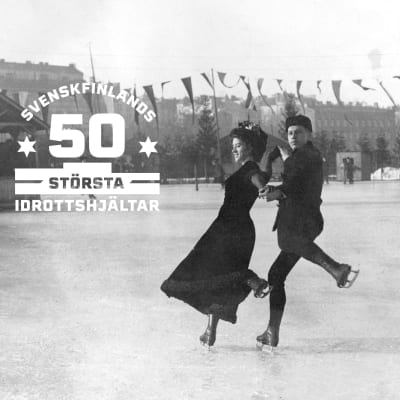 Walter och Ludovika Jakobsson skrinner vid Norra Kajen i Helsingfors 1910.