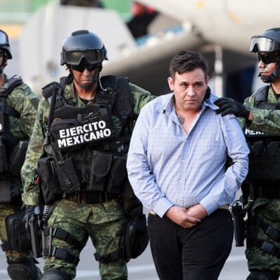Ledaren för drogkartellen Los Zetas, Omar Trevino Morales, greps av mexikansk polis 4.3.2015.