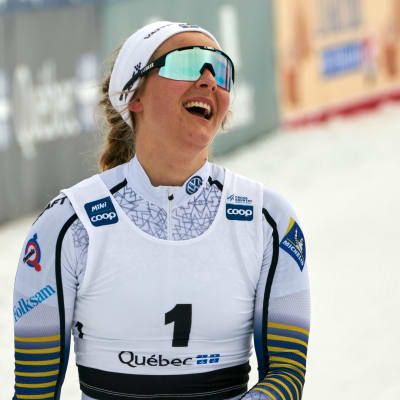 Stina Nilsson vann tre lopp av tre möjliga i Quebec.