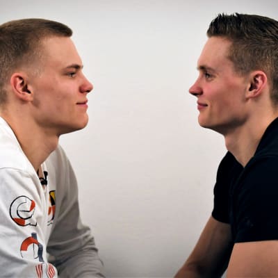 Gymnastbröderna Robert och Oskar Kirmes.