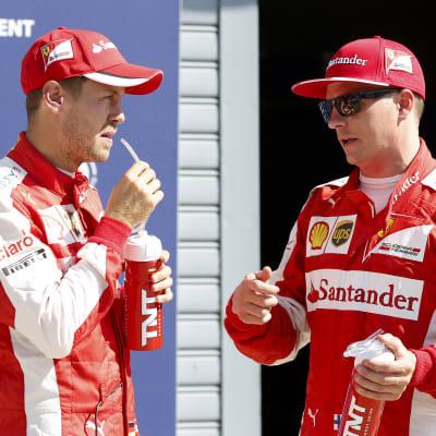 Sebastian Vettel och Kimi Räikkönen, september 2015.