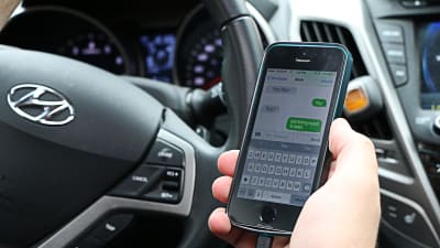 driving and using the phone