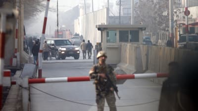 Stora delar av Kabul har spärrats av på grund av rädslan för terrordåd