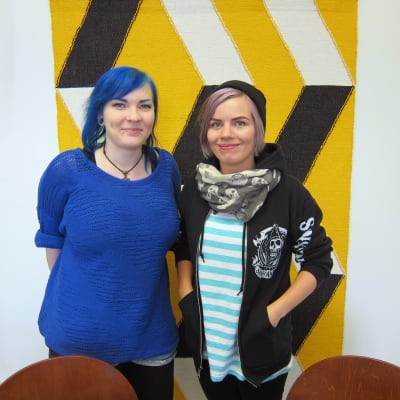Cecilia Fonselius och Sara Stigzelius på ungdomsverkstaden Sveps