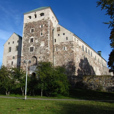 Åbo slott sett från hamnen.