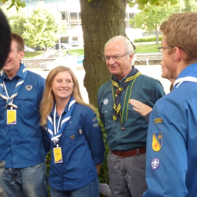 Eva-Lena Böling och kung Carl XVI Gustaf