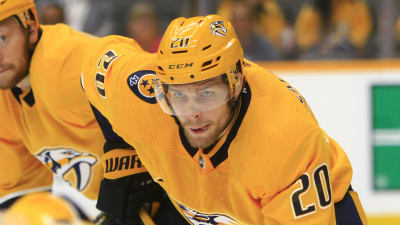 Miikka Salomäki i en träningsmatch mot Florida.