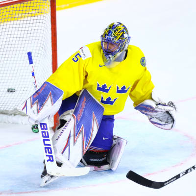 Henrik Lundqvist i Sveriges mål.