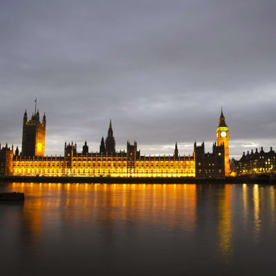 Westminster, Towern och Big Ben i London.
