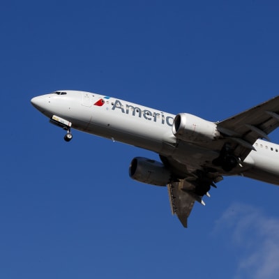 En av American Airlines 737 MAX 8-passagerarplan.