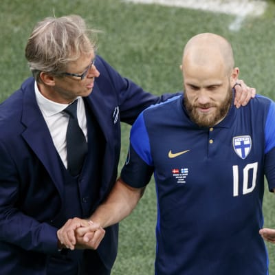 Markku Kanerva och Teemu Pukki i EM.