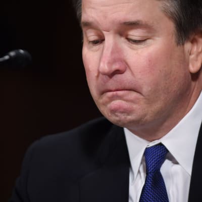 Brett Kavanaugh var både sorgsen och arg.