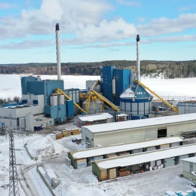 Etelä-Savon Energian Pursialan voimalaitos Mikkelissä maaliskuussa 2022.