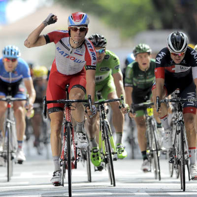 Alexander Kristoff vinnder den 15:e etappen
