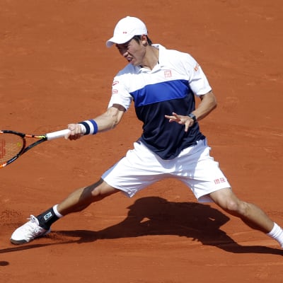 Kei Nishikori i franska öppna 2015.