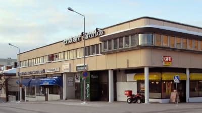 Terrazzohörnet i Jakobstad på vintern
