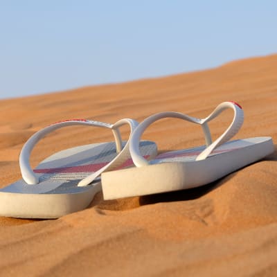 sandaler på sanddyner