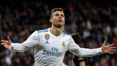 Cristiano Ronaldo firar mål för Real Madrid.