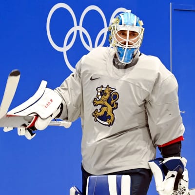 Frans Tuohimaa på Finlands träning under OS i Peking.