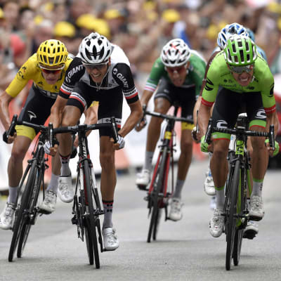 Rigoberto Uran vinner en etapp i Tour de France