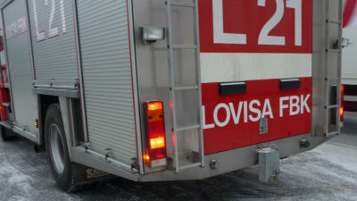 Lovisa FBK på utryckning.