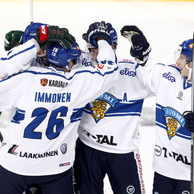 Jarkko Immonen gjorde Finlands öppningsmål mot Tjeckien.