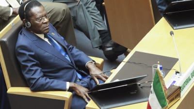 Teodoro Obiang Nguema Mbasogo deltog i Afrikanska Unionens toppmöte i januari 2016.