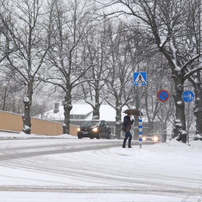 Korsningen av Alexandersgatan och Runebergsgatan i Borgå.
