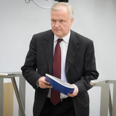 Olli Rehn i riksdagen.