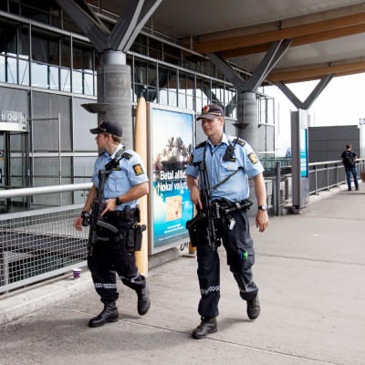 Höjd beredskap i Norge på grund av terrorhot.