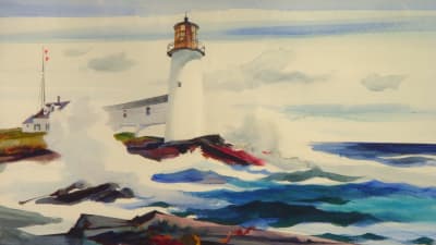 Andrew Wyeths målning Marshall Point Light från 1946